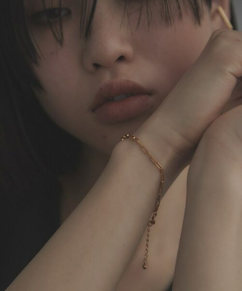 COCOSHNIK / ココシュニック ブレスレット・バングル | シルバー デザインチェーン ボックスブレスレットM GP | 詳細9