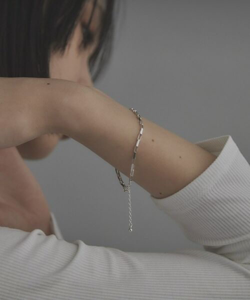 COCOSHNIK / ココシュニック ブレスレット・バングル | シルバー デザインチェーン ボックスブレスレットM | 詳細8