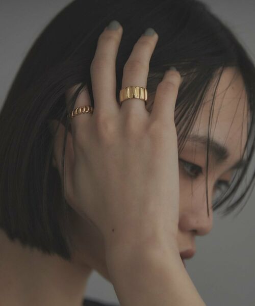 COCOSHNIK / ココシュニック リング | シルバー クロワッサンリング GP | 詳細7