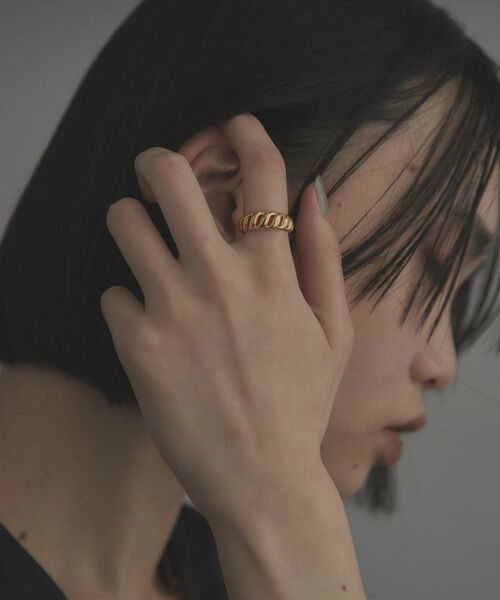 COCOSHNIK / ココシュニック リング | シルバー クロワッサンリング GP | 詳細8