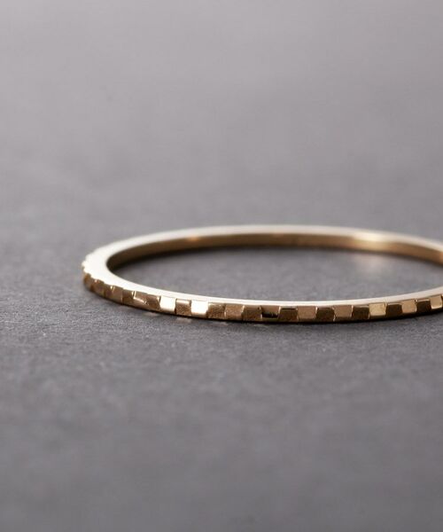 COCOSHNIK / ココシュニック リング | K10スキニーリング フラップカット | 詳細2