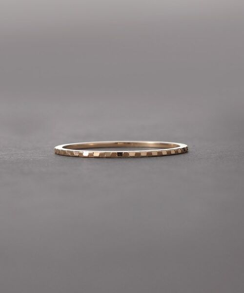 COCOSHNIK / ココシュニック リング | K10スキニーリング フラップカット | 詳細3