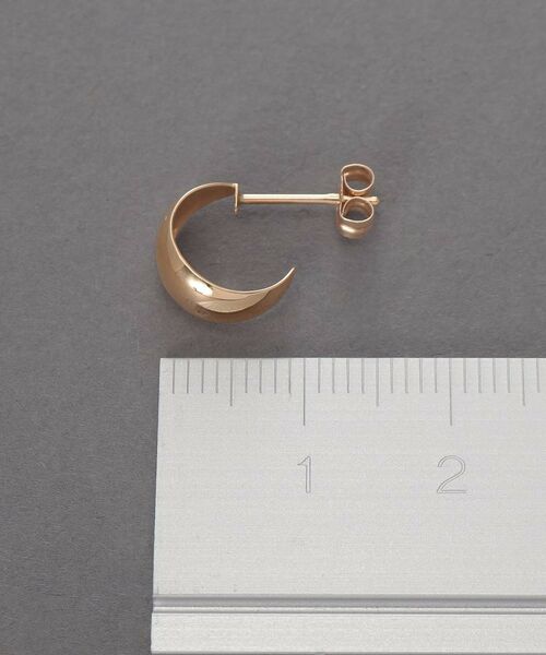 COCOSHNIK / ココシュニック ピアス・イヤリング | K10ドームフープピアス | 詳細5