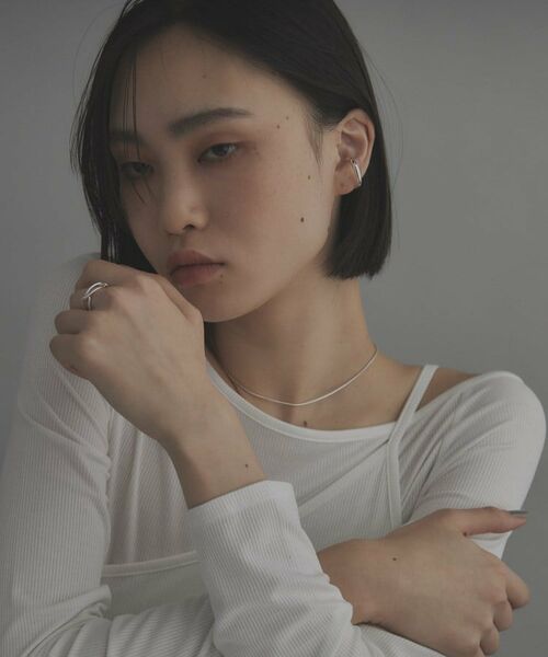 COCOSHNIK / ココシュニック ピアス・イヤリング | シルバー ラウンドイヤーカフ | 詳細5