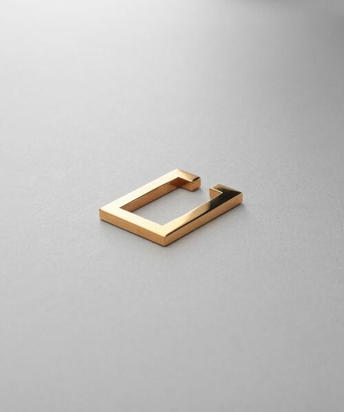 COCOSHNIK / ココシュニック ピアス・イヤリング | シルバー レクタングルイヤーカフ GP | 詳細1