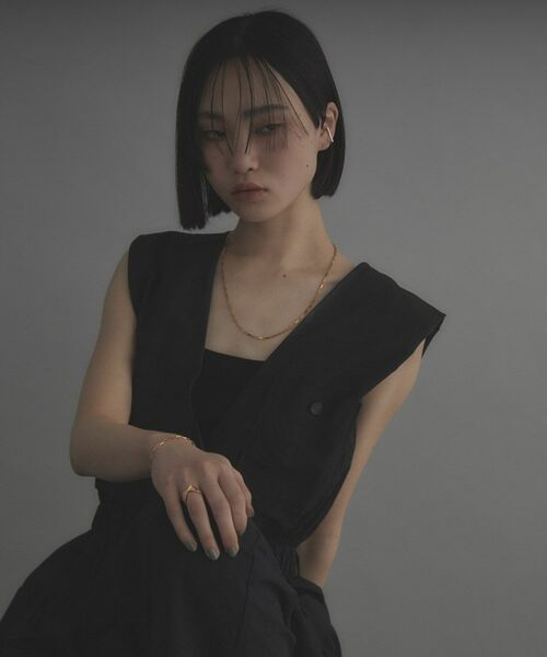 COCOSHNIK / ココシュニック ピアス・イヤリング | シルバー レクタングルイヤーカフ GP | 詳細5