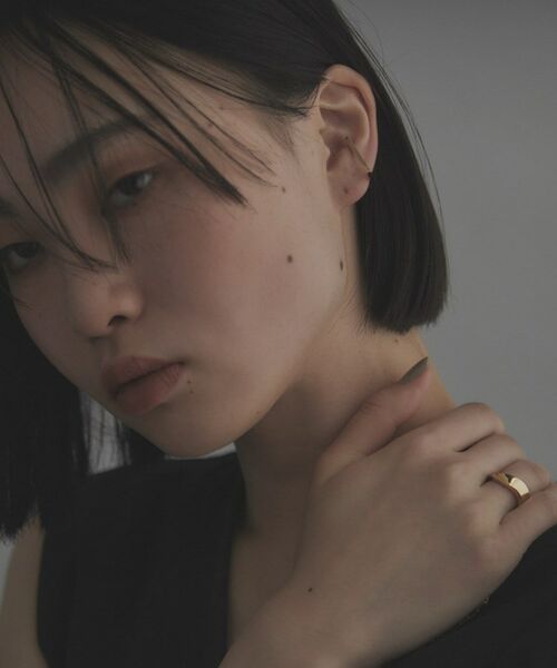 COCOSHNIK / ココシュニック ピアス・イヤリング | シルバー レクタングルイヤーカフ GP | 詳細7