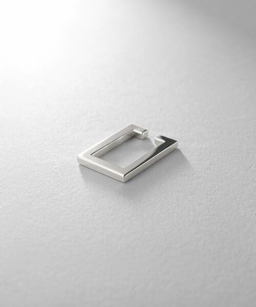 COCOSHNIK / ココシュニック ピアス・イヤリング | シルバー レクタングルイヤーカフ | 詳細1