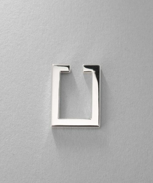 COCOSHNIK / ココシュニック ピアス・イヤリング | シルバー レクタングルイヤーカフ | 詳細3