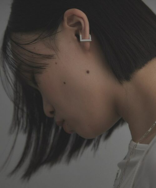 COCOSHNIK / ココシュニック ピアス・イヤリング | シルバー レクタングルイヤーカフ | 詳細8