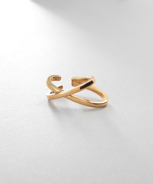 COCOSHNIK / ココシュニック ピアス・イヤリング | シルバー アシンメクロスイヤーカフ GP | 詳細1