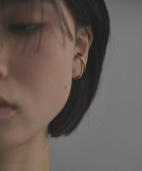COCOSHNIK / ココシュニック ピアス・イヤリング | シルバー アシンメクロスイヤーカフ GP | 詳細8