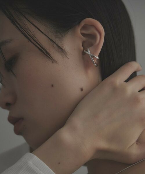 COCOSHNIK / ココシュニック ピアス・イヤリング | シルバー アシンメクロスイヤーカフ | 詳細6