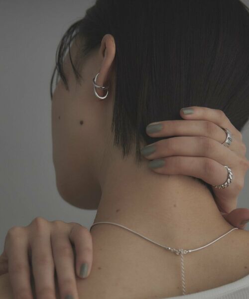 COCOSHNIK / ココシュニック ピアス・イヤリング | シルバー アシンメクロスイヤーカフ | 詳細7