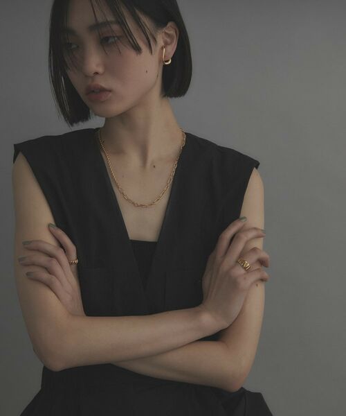 COCOSHNIK / ココシュニック ピアス・イヤリング | シルバー ボリュームSラインイヤーカフ GP | 詳細6