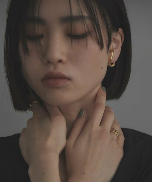 COCOSHNIK / ココシュニック ピアス・イヤリング | シルバー ボリュームSラインイヤーカフ GP | 詳細7