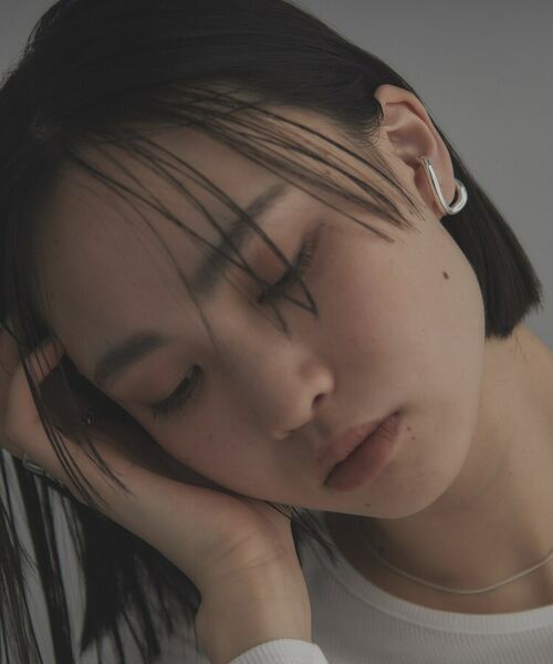 COCOSHNIK / ココシュニック ピアス・イヤリング | シルバー ボリュームSラインイヤーカフ | 詳細7