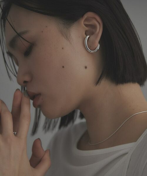 COCOSHNIK / ココシュニック ピアス・イヤリング | シルバー ボリュームSラインイヤーカフ | 詳細8