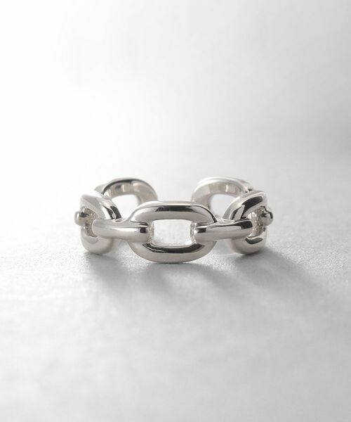 COCOSHNIK / ココシュニック ピアス・イヤリング | シルバー ケーブルチェーンモチーフイヤーカフ | 詳細2