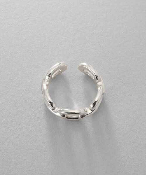 COCOSHNIK / ココシュニック ピアス・イヤリング | シルバー ケーブルチェーンモチーフイヤーカフ | 詳細3