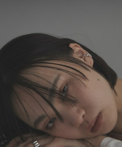 COCOSHNIK / ココシュニック ピアス・イヤリング | シルバー ケーブルチェーンモチーフイヤーカフ | 詳細7