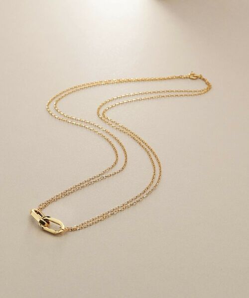 COCOSHNIK / ココシュニック ネックレス・ペンダント・チョーカー | K18中空オクタゴンリンクチェーン ネックレス | 詳細1