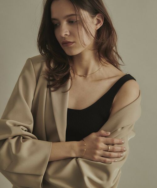 COCOSHNIK / ココシュニック ネックレス・ペンダント・チョーカー | K18中空オクタゴンリンクチェーン ネックレス | 詳細7