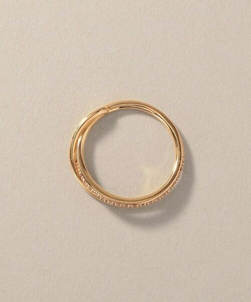 COCOSHNIK / ココシュニック リング | K10ダイヤモンド クロスライン リング | 詳細3