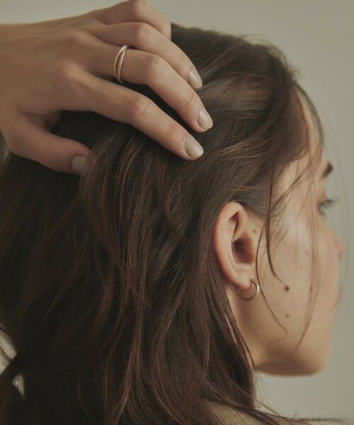 COCOSHNIK / ココシュニック リング | K10ダイヤモンド クロスライン リング | 詳細6