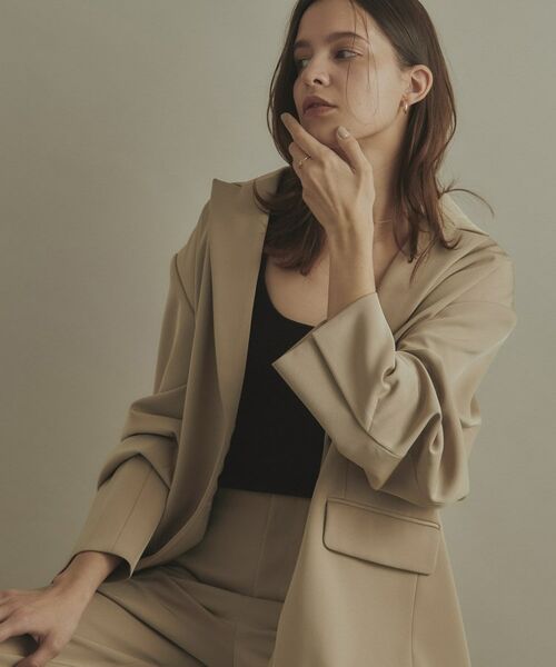 COCOSHNIK / ココシュニック ピアス・イヤリング | K10中空しのぎニュアンスフープ スタッドピアス | 詳細6