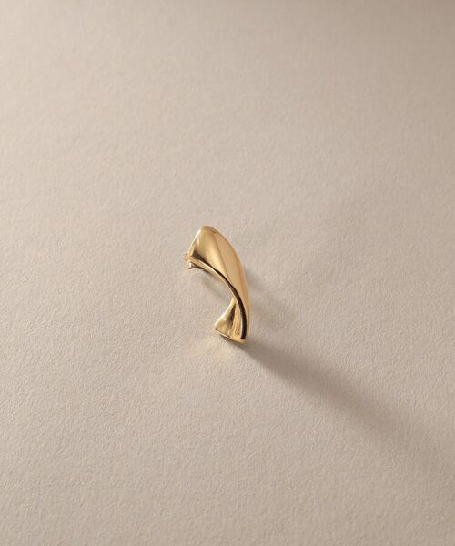 COCOSHNIK / ココシュニック ピアス・イヤリング | K10甲丸ツイスト スタッドピアス | 詳細2