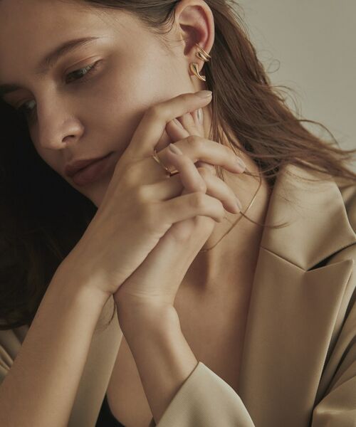 COCOSHNIK / ココシュニック ピアス・イヤリング | K10甲丸ツイスト スタッドピアス | 詳細6