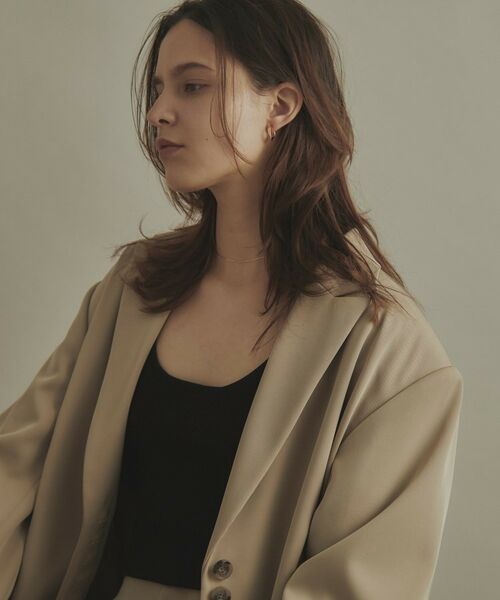 COCOSHNIK / ココシュニック ピアス・イヤリング | K10平甲ひねりフープ スタッドピアス | 詳細7