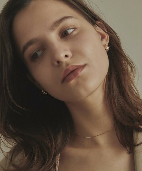 COCOSHNIK / ココシュニック ピアス・イヤリング | K10甲丸トリプルツイストフープ スタッドピアス小 | 詳細7