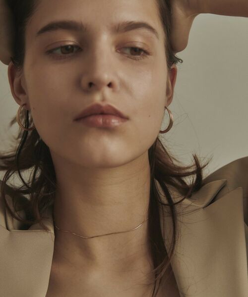 COCOSHNIK / ココシュニック ピアス・イヤリング | K10甲丸トリプルツイストフープ スタッドピアス大 | 詳細10