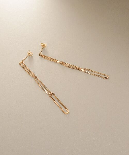 COCOSHNIK / ココシュニック ピアス・イヤリング | K10キヘイループ スタッドピアス | 詳細1