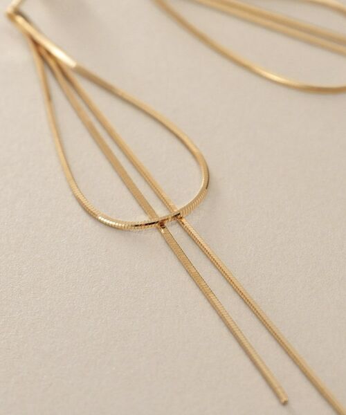 COCOSHNIK / ココシュニック ピアス・イヤリング | K10コンパクトリボンフリンジ スタッドピアス | 詳細2