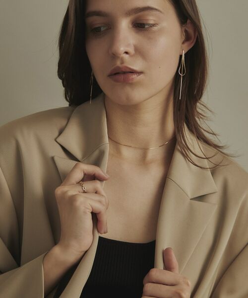 COCOSHNIK / ココシュニック ピアス・イヤリング | K10コンパクトリボンフリンジ スタッドピアス | 詳細7