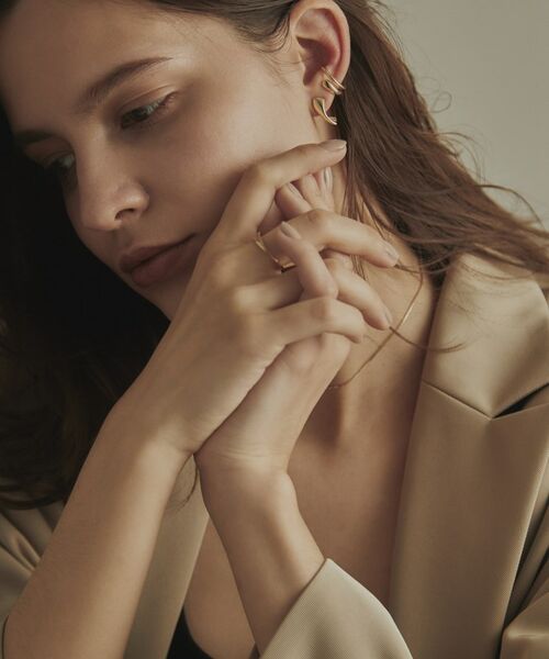 COCOSHNIK / ココシュニック ピアス・イヤリング | K10ニュアンスブランチ イヤーカフ | 詳細7