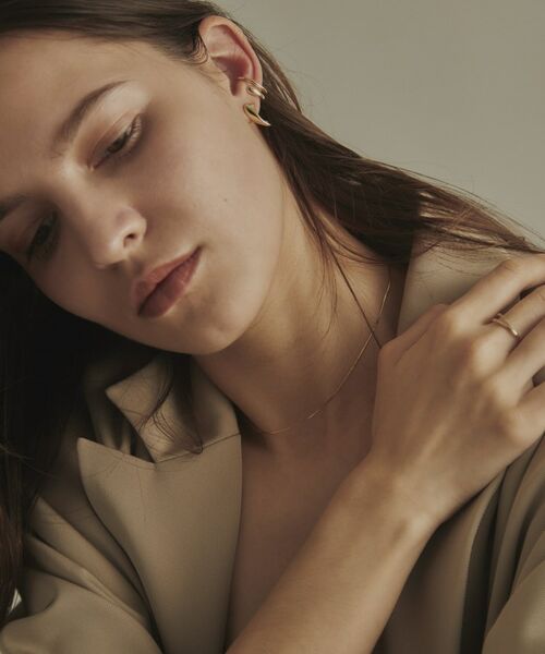 COCOSHNIK / ココシュニック ピアス・イヤリング | K10ニュアンスブランチ イヤーカフ | 詳細8