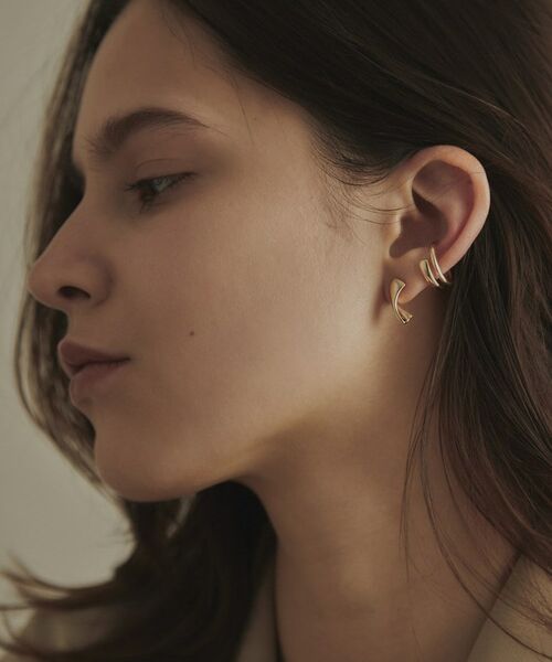 COCOSHNIK / ココシュニック ピアス・イヤリング | K10ニュアンスブランチ イヤーカフ | 詳細9