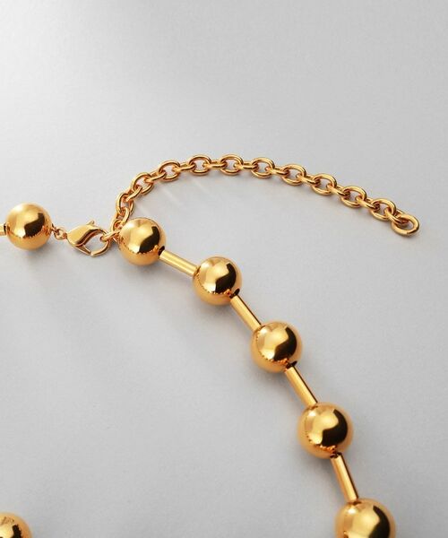 COCOSHNIK / ココシュニック ネックレス・ペンダント・チョーカー | シルバー ホロウボールコネクテッド ネックレス GP | 詳細3