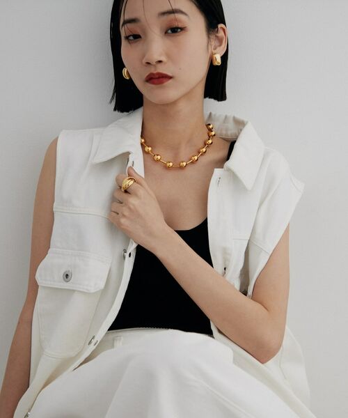 COCOSHNIK / ココシュニック ネックレス・ペンダント・チョーカー | シルバー ホロウボールコネクテッド ネックレス GP | 詳細7