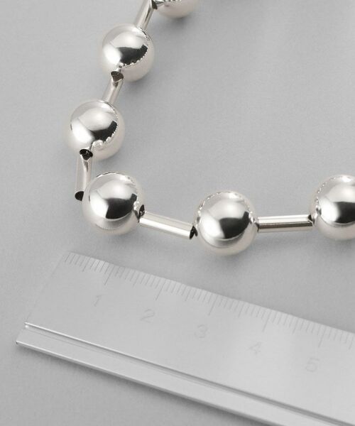 COCOSHNIK / ココシュニック ネックレス・ペンダント・チョーカー | シルバー ホロウボールコネクテッド ネックレス | 詳細5