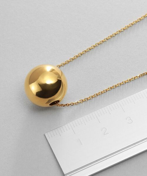 COCOSHNIK / ココシュニック ネックレス・ペンダント・チョーカー | シルバー ホロウボール ネックレスL GP | 詳細5