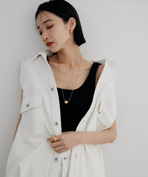 COCOSHNIK / ココシュニック ネックレス・ペンダント・チョーカー | シルバー ホロウボール ネックレスL GP | 詳細7