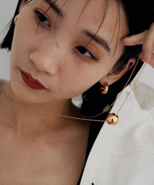 COCOSHNIK / ココシュニック ネックレス・ペンダント・チョーカー | シルバー ホロウボール ネックレスL GP | 詳細9