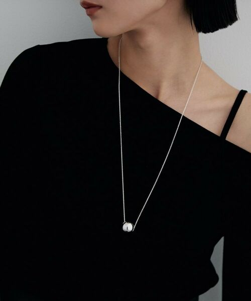 COCOSHNIK / ココシュニック ネックレス・ペンダント・チョーカー | シルバー ホロウボール ネックレスL | 詳細8