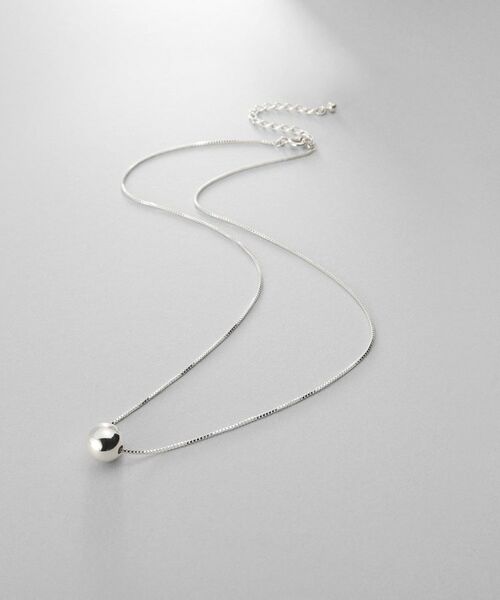 COCOSHNIK / ココシュニック ネックレス・ペンダント・チョーカー | シルバー ホロウボール ネックレスS | 詳細1