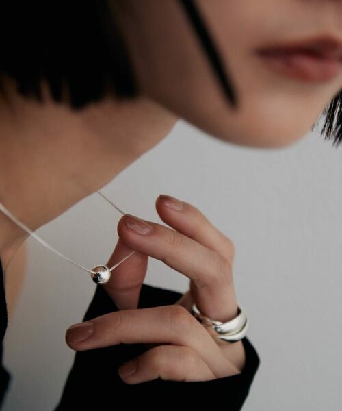 COCOSHNIK / ココシュニック ネックレス・ペンダント・チョーカー | シルバー ホロウボール ネックレスS | 詳細9